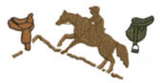 Picture of SADDLES Machine Embroidery Design