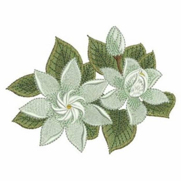 Picture of Gardenia Border Machine Embroidery Design