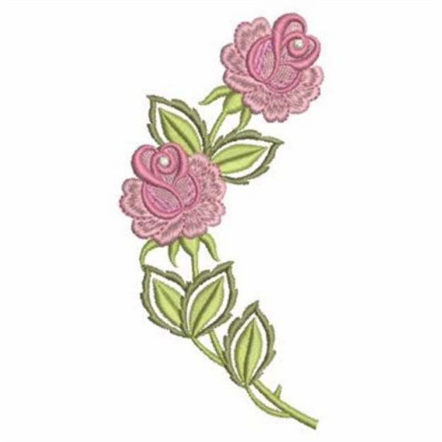 Picture of Rose Decor Border Machine Embroidery Design