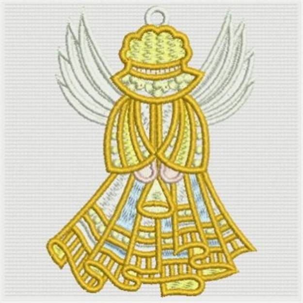 Picture of FSL Sunbonnet Angel Machine Embroidery Design