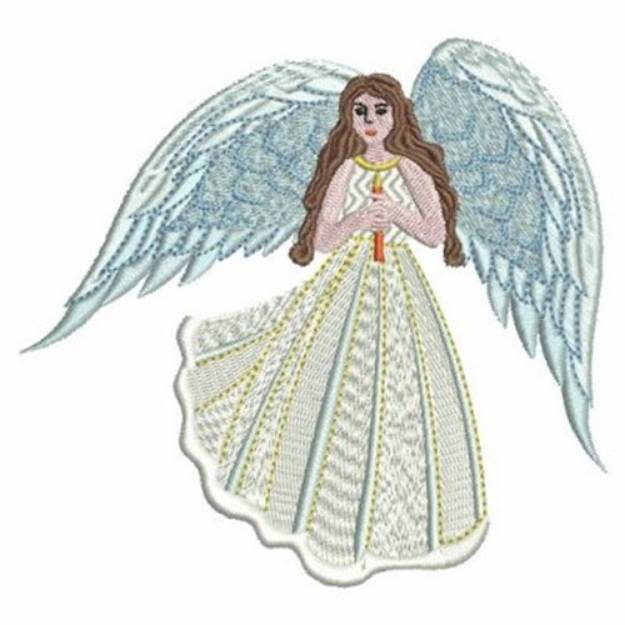 Standing Angel Machine Embroidery Design | Embroidery Library at ...