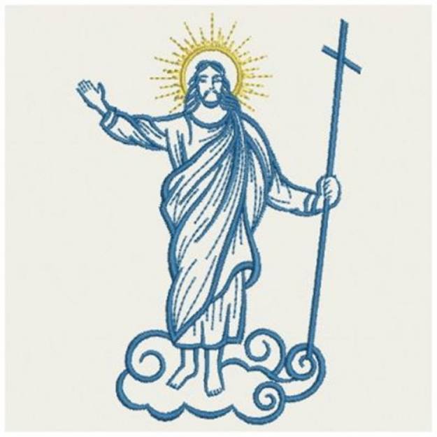 Picture of Jesus Ascending Machine Embroidery Design