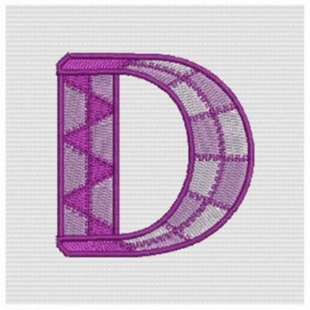 Picture of Decorative Letter D Machine Embroidery Design