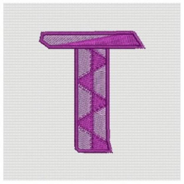 Picture of Decorative Letter T Machine Embroidery Design