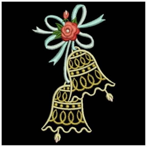 Picture of Fancy Wedding Bells Machine Embroidery Design