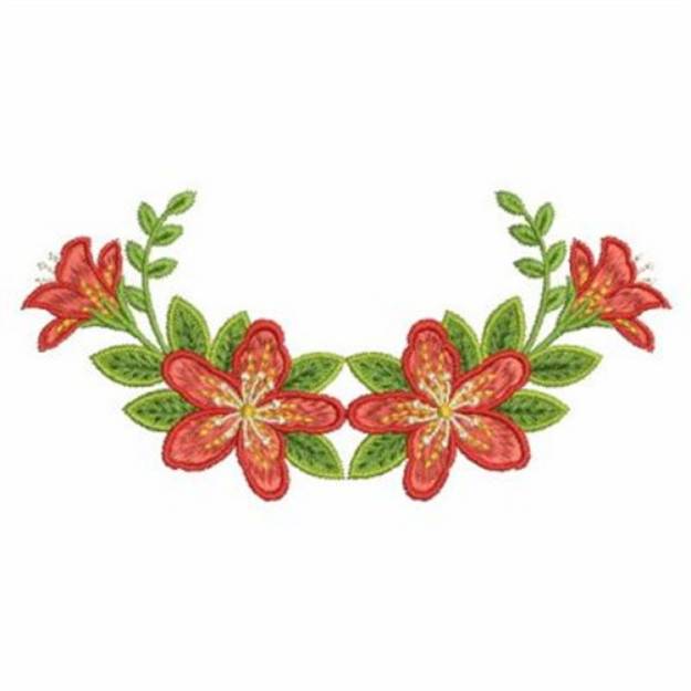 Picture of Azalea Garland Machine Embroidery Design