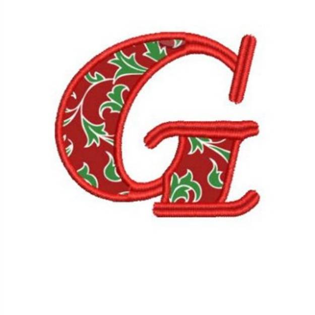 Picture of Applique Alphabet G Machine Embroidery Design