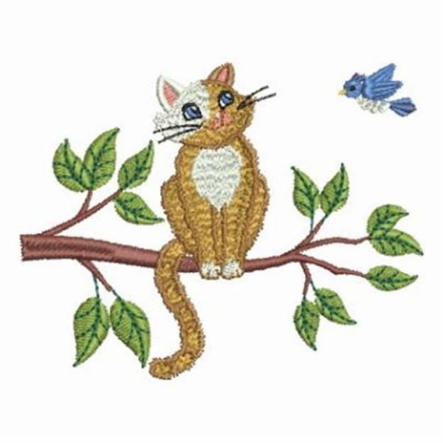 Picture of Friends In A Tree Machine Embroidery Design