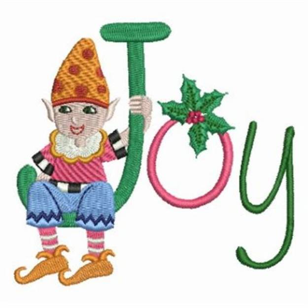 Picture of Joy Elf Machine Embroidery Design