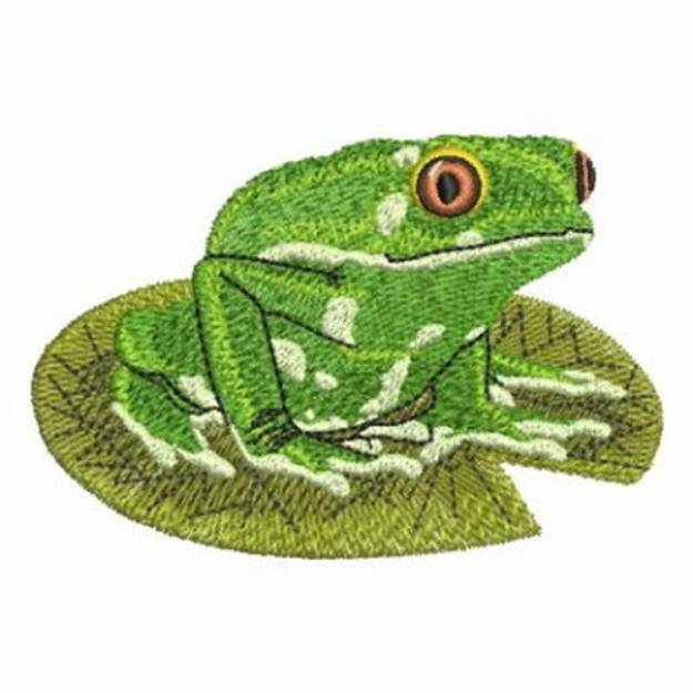 Cute Frog Machine Embroidery Design