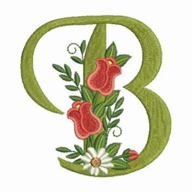 Rose Alphabet B Machine Embroidery Design | Embroidery Library At ...