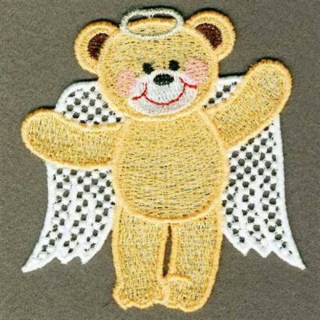 Picture of FSL Angel Teddy Machine Embroidery Design
