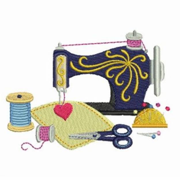 Picture of Vintage Machine Machine Embroidery Design