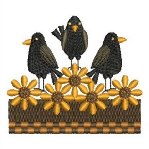 Picture of Country Crows Machine Embroidery Design