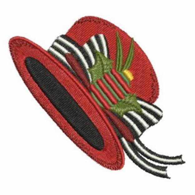 Picture of Fancy Red Hat Machine Embroidery Design