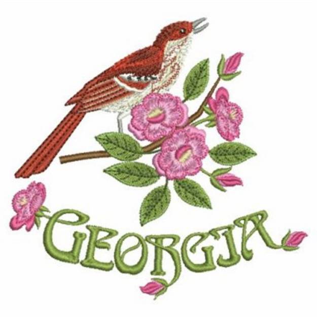 Picture of Georgia State Bird Machine Embroidery Design