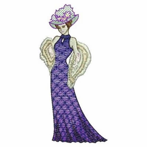 Picture of Elegant Lady Machine Embroidery Design