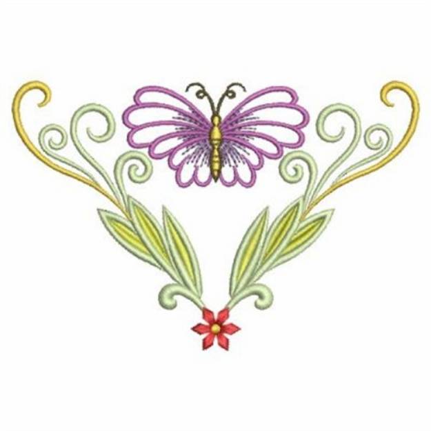 Flower Butterflies Machine Embroidery Design | Embroidery Library at ...