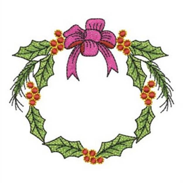 Christmas Wreath Machine Embroidery Design | Embroidery Library at ...