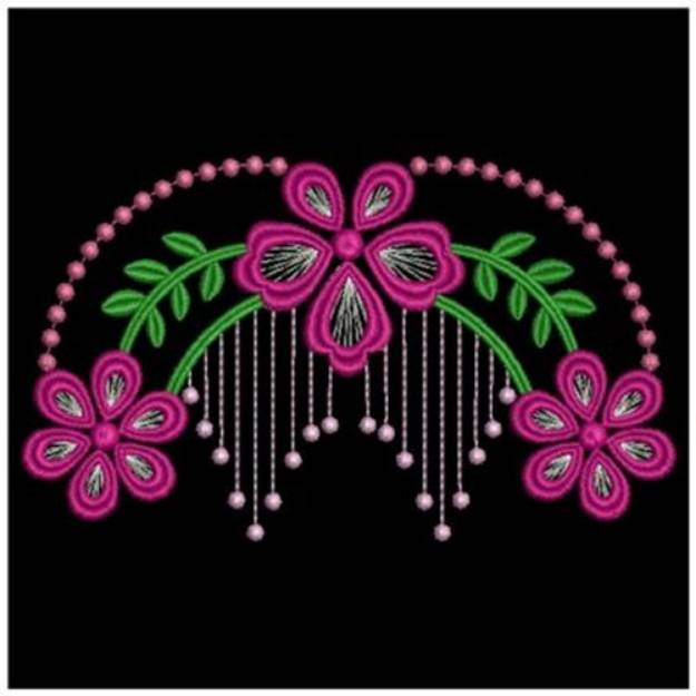 Picture of Fancy Flowers Machine Embroidery Design