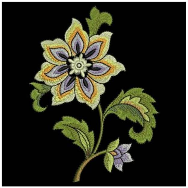 Picture of Pretty Floral Machine Embroidery Design