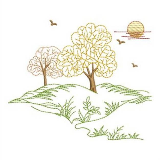 Picture of Rolling Hills Machine Embroidery Design