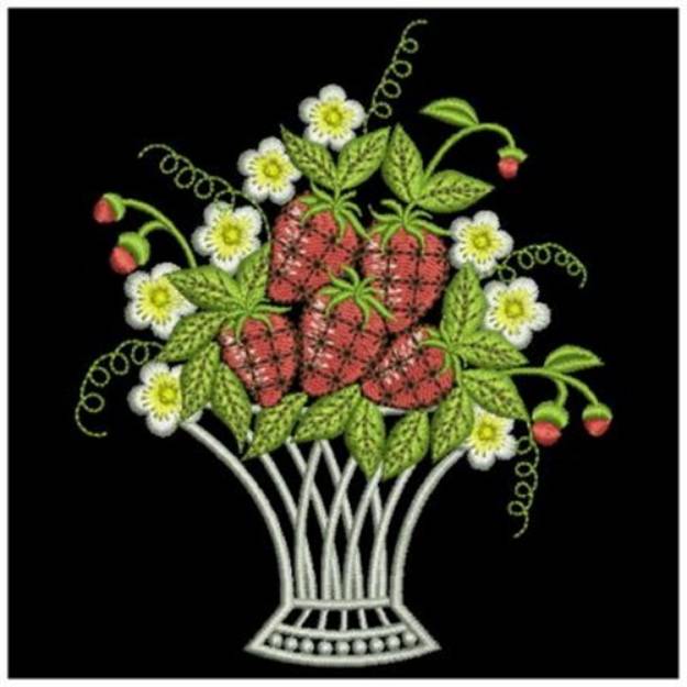 Picture of Strawberry Delight Machine Embroidery Design