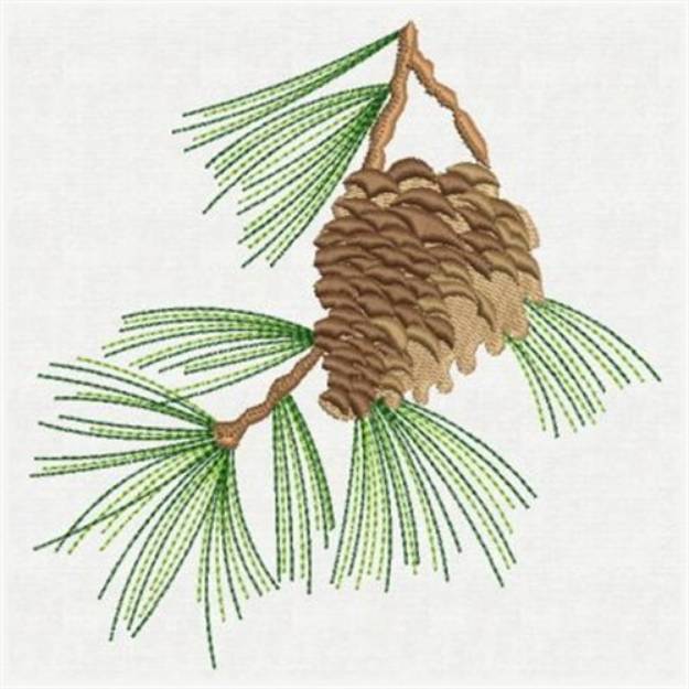 Picture of Pine Branch Machine Embroidery Design