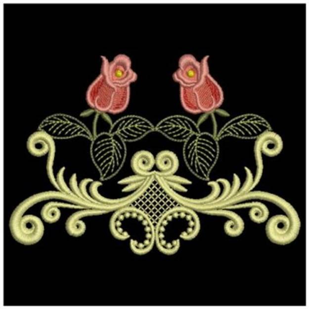 Picture of Red Roses Machine Embroidery Design