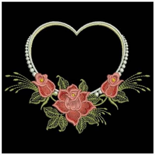 Picture of Red Roses Machine Embroidery Design