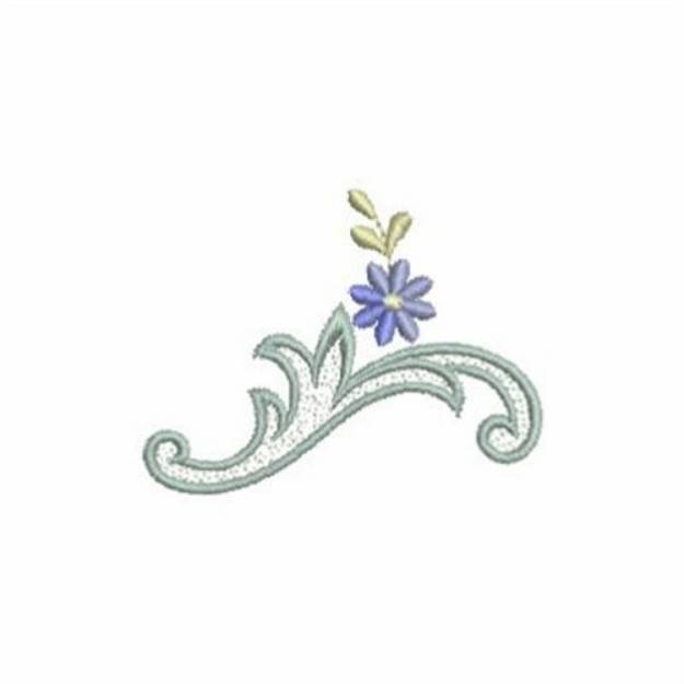 Picture of Colorful Daisy Border Machine Embroidery Design