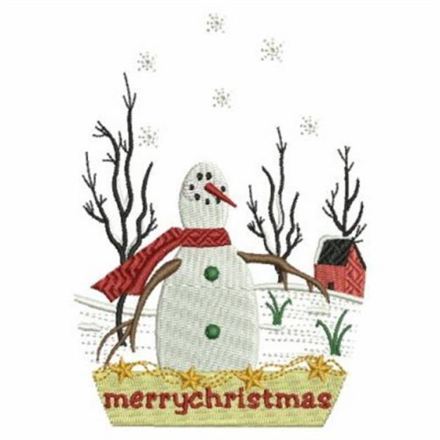 Picture of Christmas Scenery Machine Embroidery Design