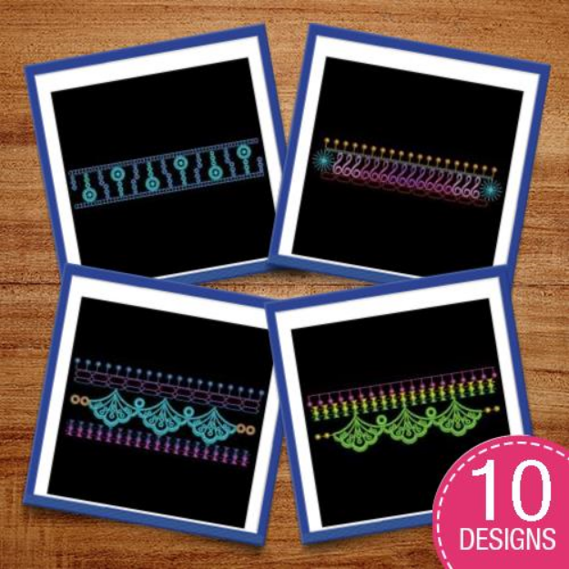 Picture of Artistic Borders Embroidery Design Pack