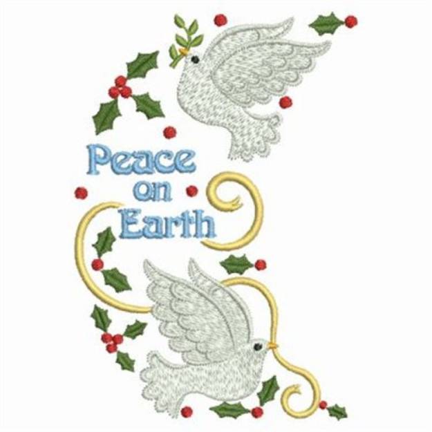 Picture of Peace Doves Border Machine Embroidery Design