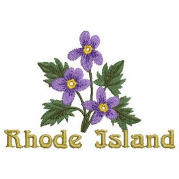 Picture of Rhode Island State Flower Machine Embroidery Design