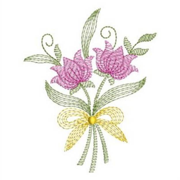 Picture of Vintage Flowers Machine Embroidery Design