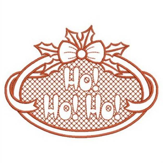 Picture of Christmas Word Embossed Machine Embroidery Design