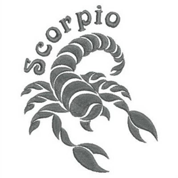 Picture of Tribal Scorpio Zodiac Machine Embroidery Design