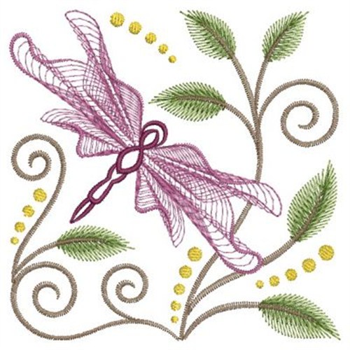 Elegant Dragonfly Machine Embroidery Design Embroidery Library At