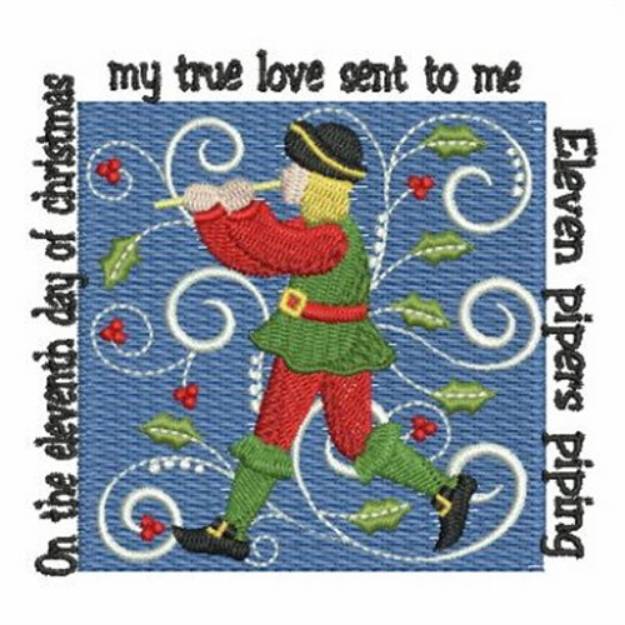 Picture of 11 Pipers Piping Machine Embroidery Design