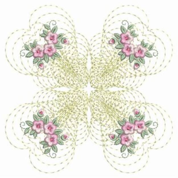 Picture of Floral Qult Block Machine Embroidery Design