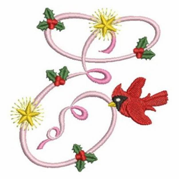 Picture of Christmas Alphabet E Machine Embroidery Design