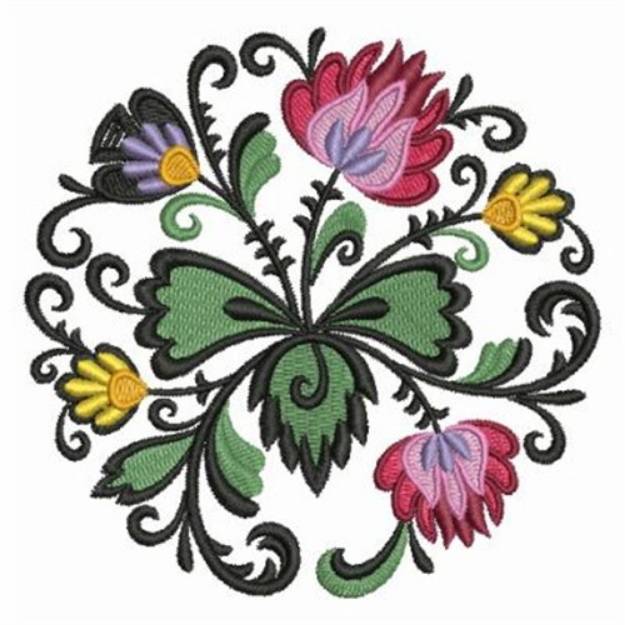 Wycinanki Circle Machine Embroidery Design | Embroidery Library at ...