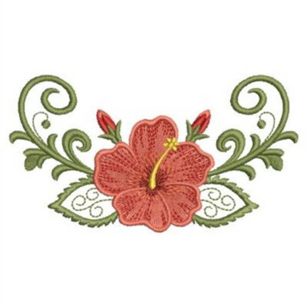 Picture of Art Deco Floral Machine Embroidery Design