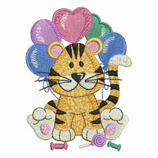 Balloon Tiger Machine Embroidery Design | Embroidery Library at ...