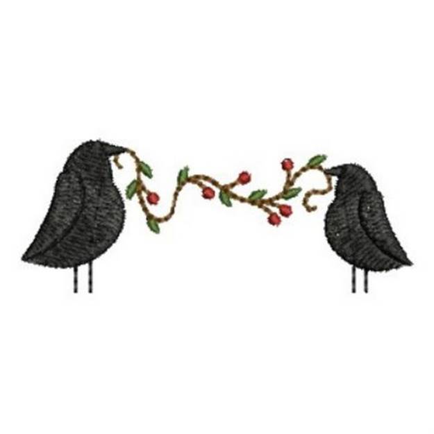 Picture of Country Crows Border Machine Embroidery Design