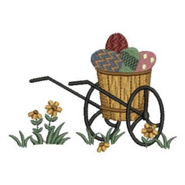 Picture of Country Egg Basket Machine Embroidery Design