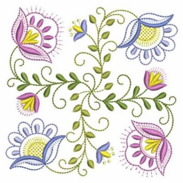 Picture of Vintage Jacobean Quilt Machine Embroidery Design