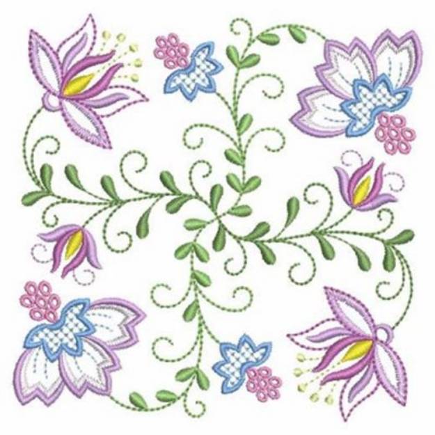 Vintage Jacobean Quilt Machine Embroidery Design | Embroidery Library ...