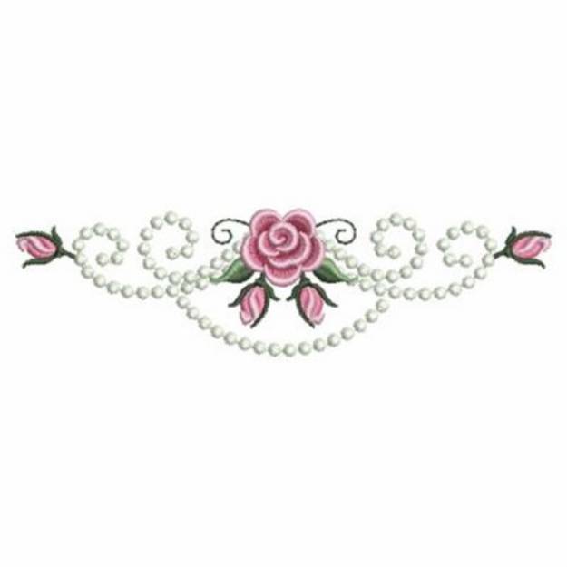 Picture of Roses Borders Machine Embroidery Design